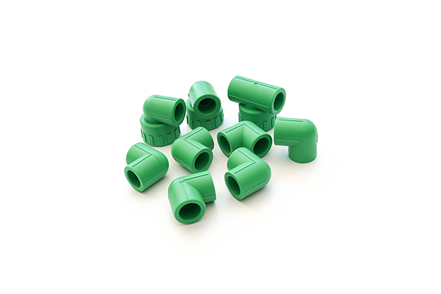 Green PPR Elbow and Threaded Fittings